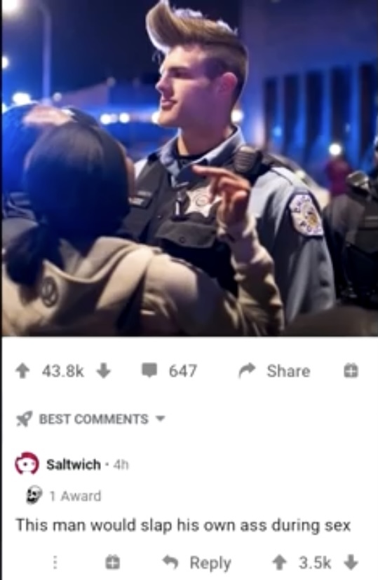 Chad Police officer - meme