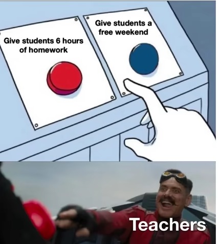 I just want a weekend with NO homework - meme