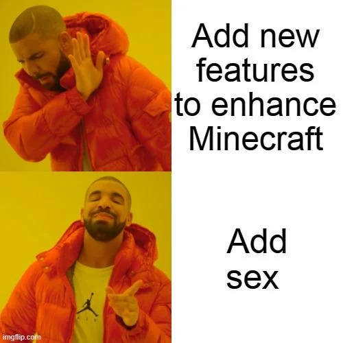 How to enhance Minecraft - meme