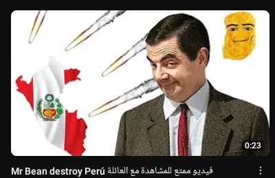 Mr. Bean destroy Perú - meme