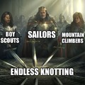 Endless knotting
