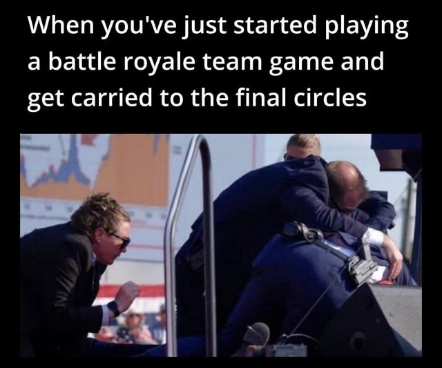 Getting carried - meme