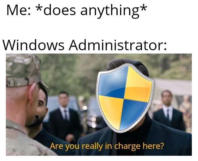 Are you really in charge here? - meme