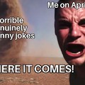 April fools jokes