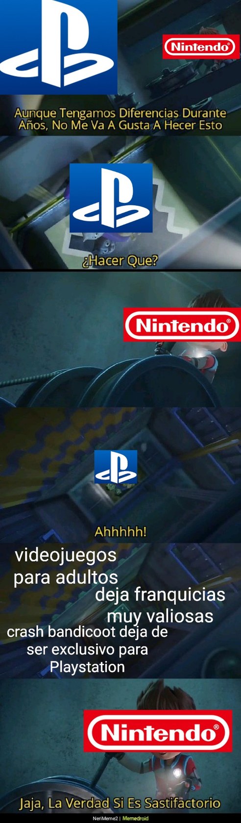 Playstation vs nintendo - meme