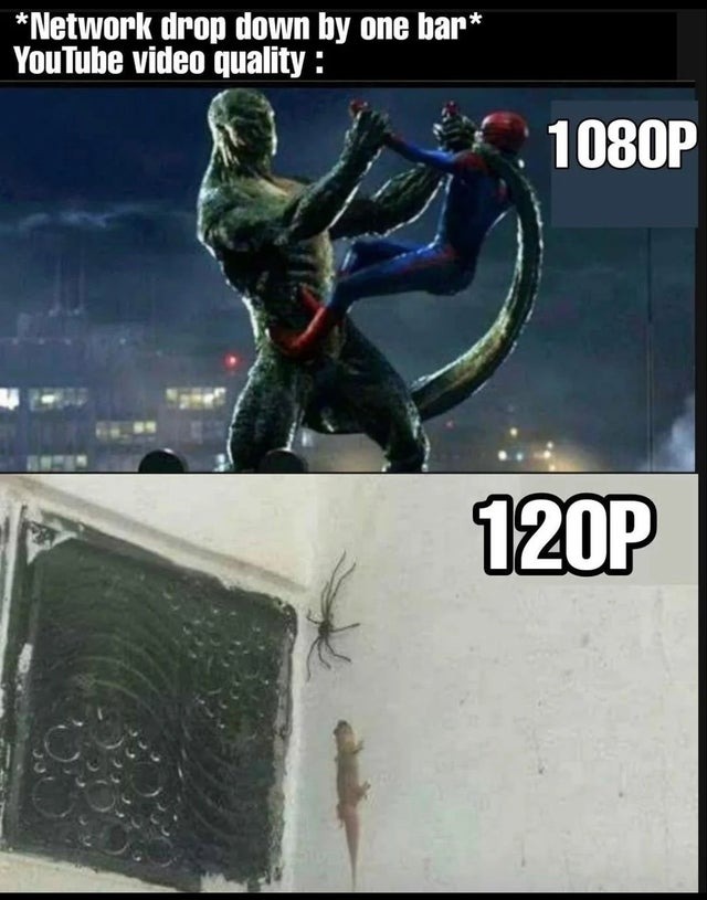 spiderman vs lizard - meme