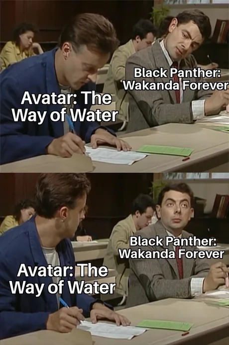 Avatar 2 and Black Panther 2 - meme