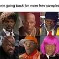 Me going back for more free samples