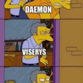 Viserys y Daemon durante toda la Casa del Dragón