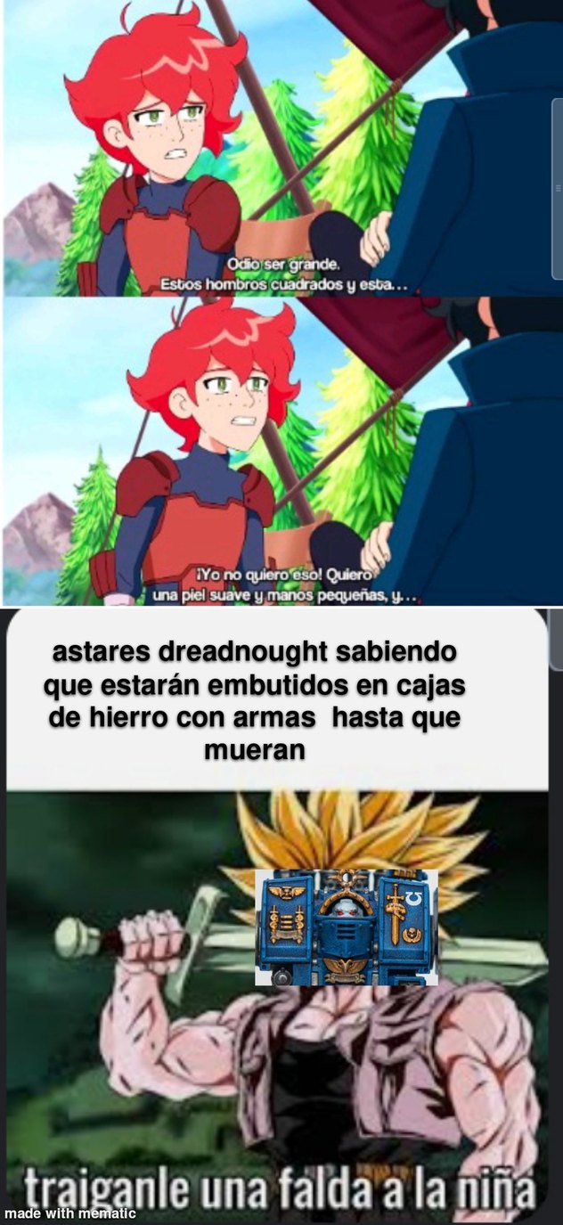 Wh40k>cualquier anime - meme