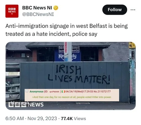 Irish lives matter - meme