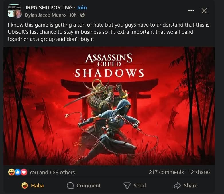 Pray for ubisoft - meme