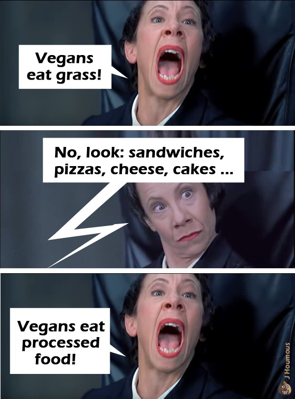 Vegans eat grass! - meme