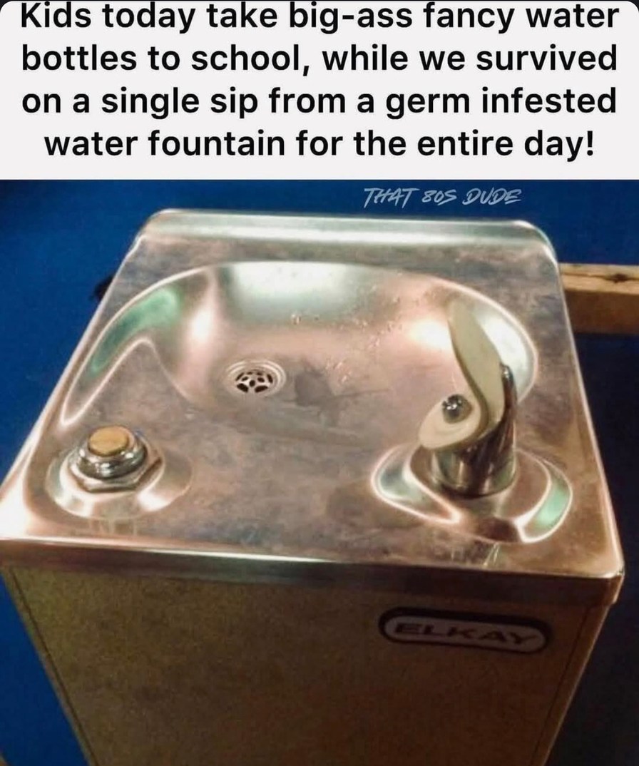 One sip from the crusty fountain and we were invincible - meme