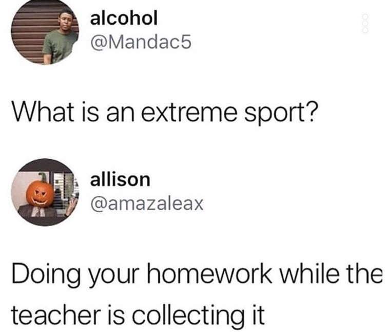 The most extreme sport - meme