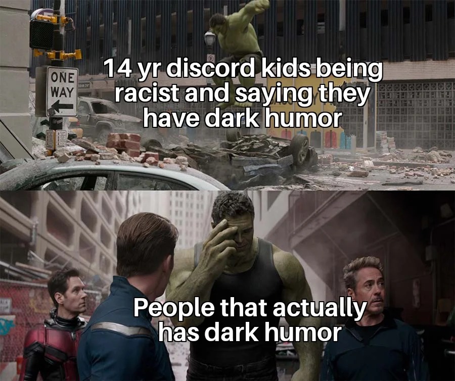 Dark humor meme