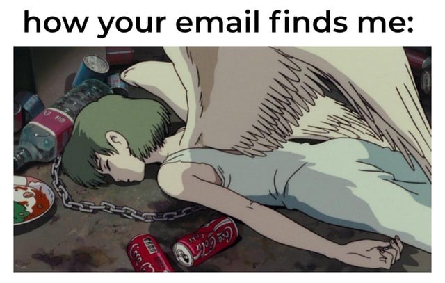 Cursed emails - meme