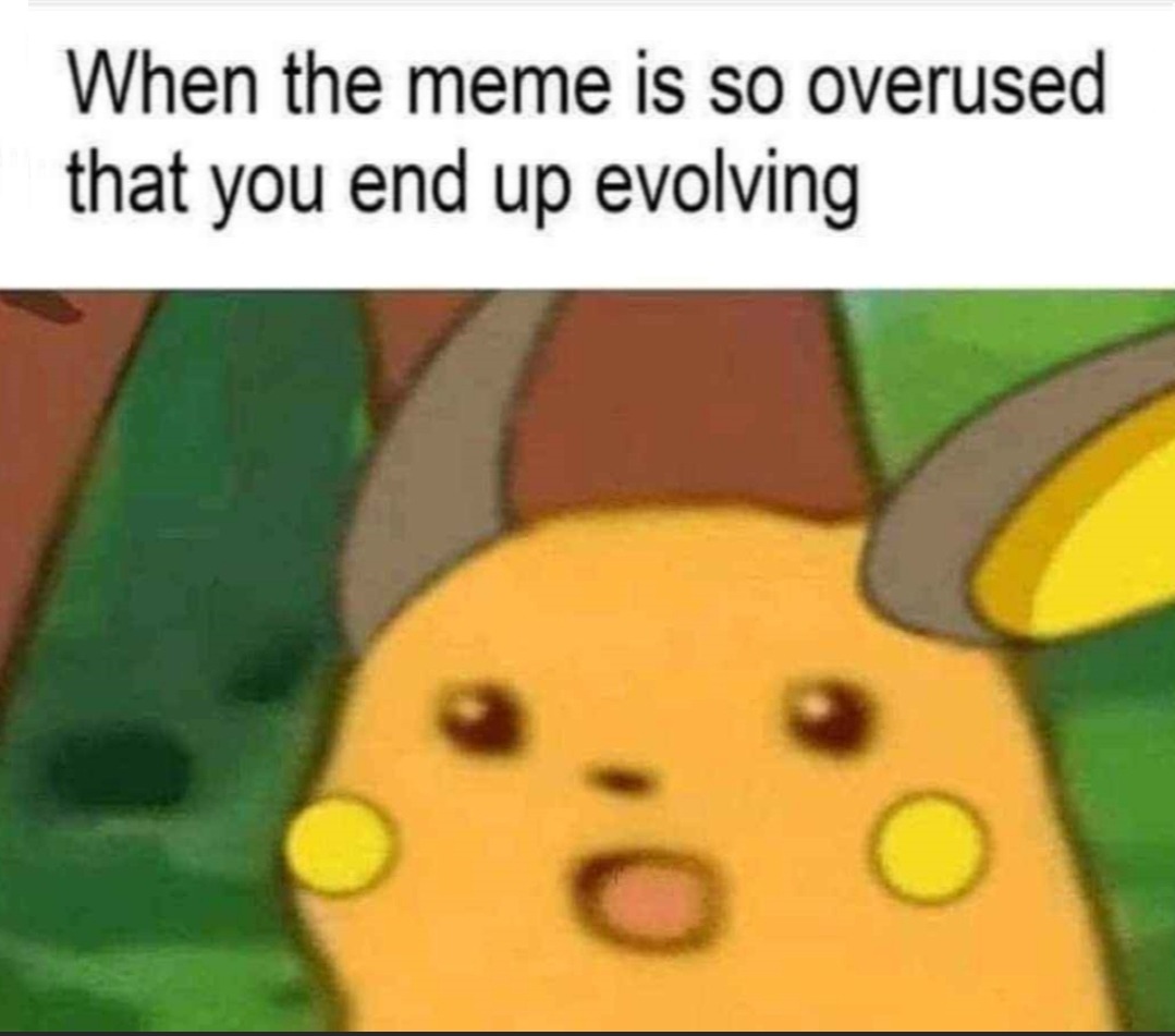 Used a thunder stone - meme