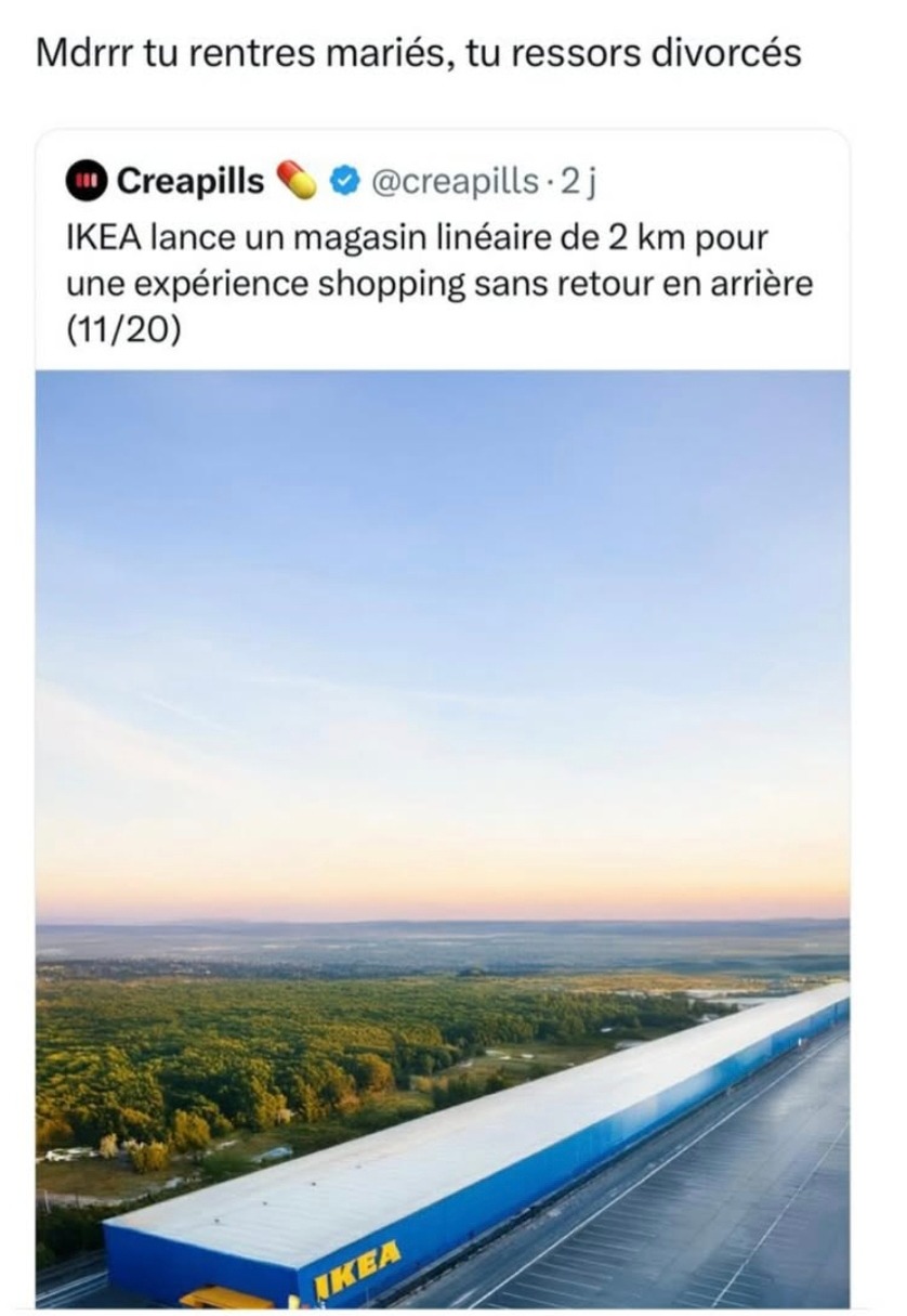 IKEA : t’entres en couple, tu ressors célibataire - meme