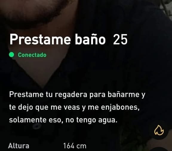 Solo quiero bañarme bro, te dejo verme pero sin pasarte - meme