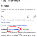 It's obviously pronounced as meme