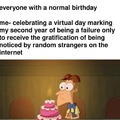 Virtual birthday