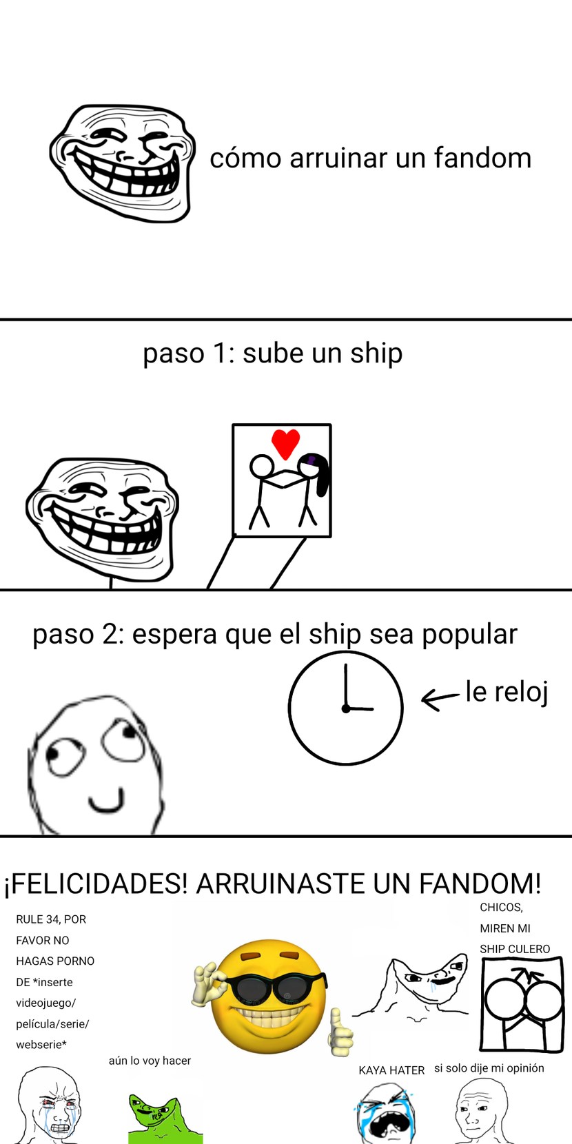 No Tengo Ideas De Memes, A Si Que Subi Un Meme De Rage Comics Con Wojaks