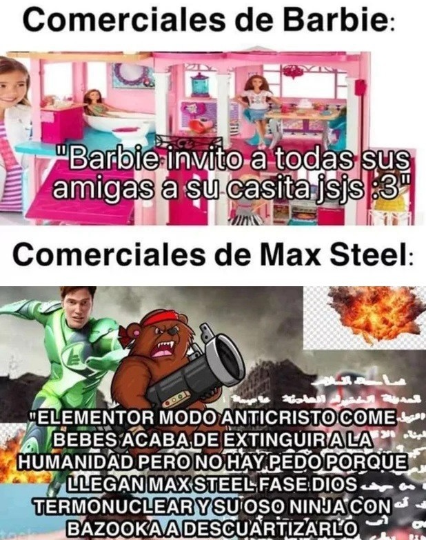 Comerciales de Max Steel - meme