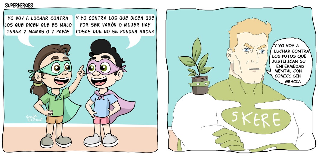skere superheroe es el personaje mas poderoso no solo del gonzaverso, sino que del universo mismo, esto es canon en todos los universos de todas las cosas reales y ficticias - meme