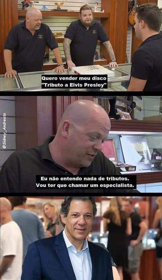 Especialista em tributos - meme