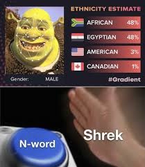 Shrek is african - meme