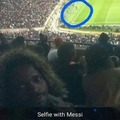 selfie with messi