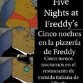 Cinco turnos nocturnos en el restaurante de comida italiana de Alfredo