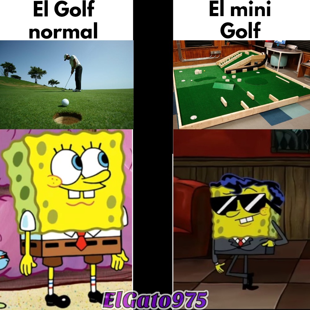 Golf y Mini Golf - meme