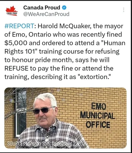 Mayor of Emo, Ontario meme news