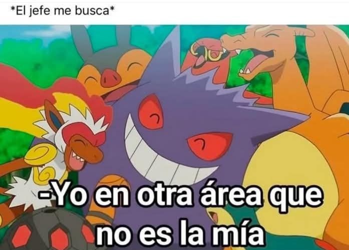 Cuando tu jefe te busca y tú estás en modo ninja - meme
