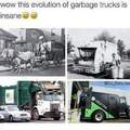 The evolution of garbage trucks