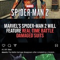 Spider Man 2 will feature real time battle damaged suits