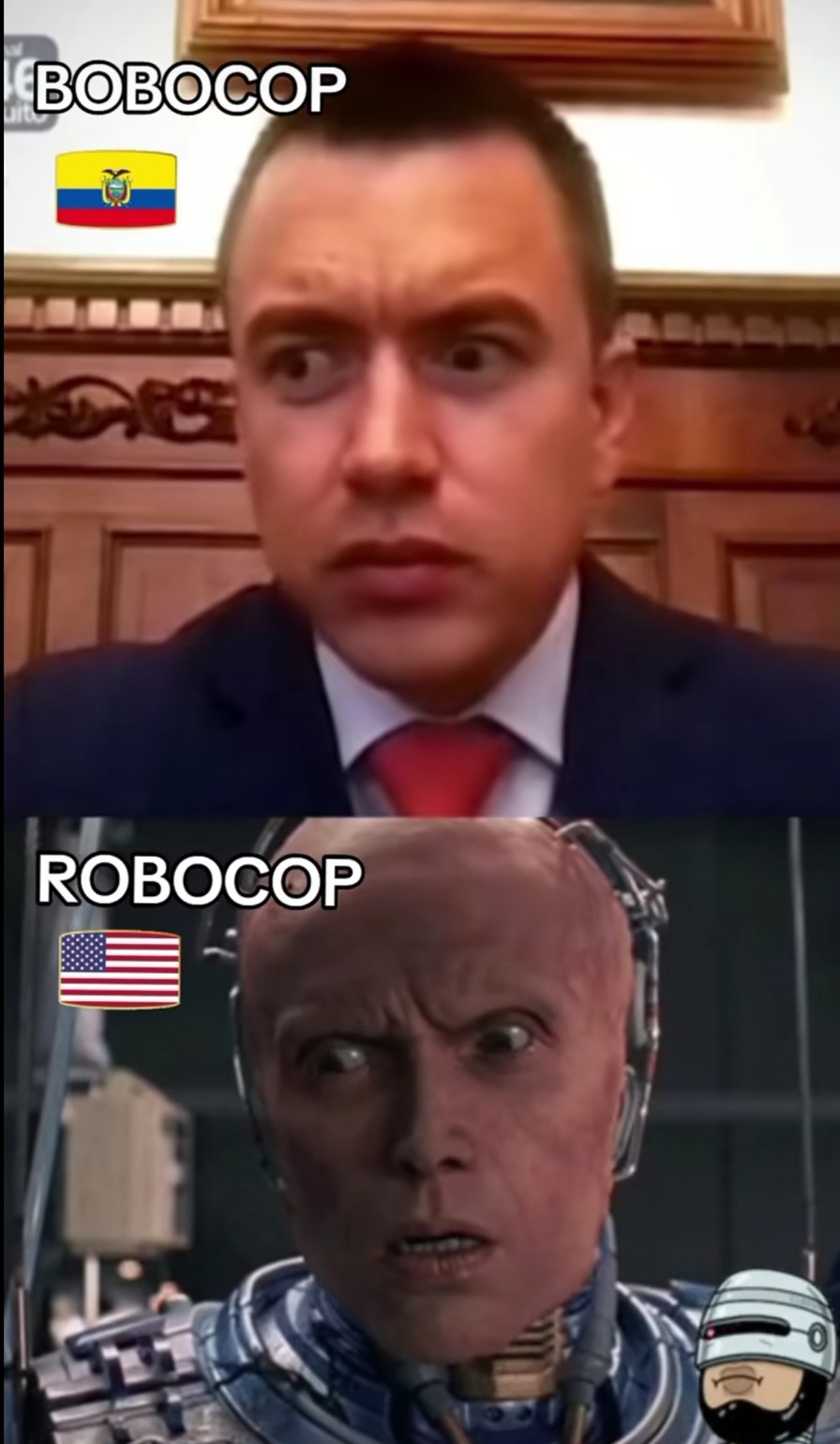 Maldito seas Noboa - meme