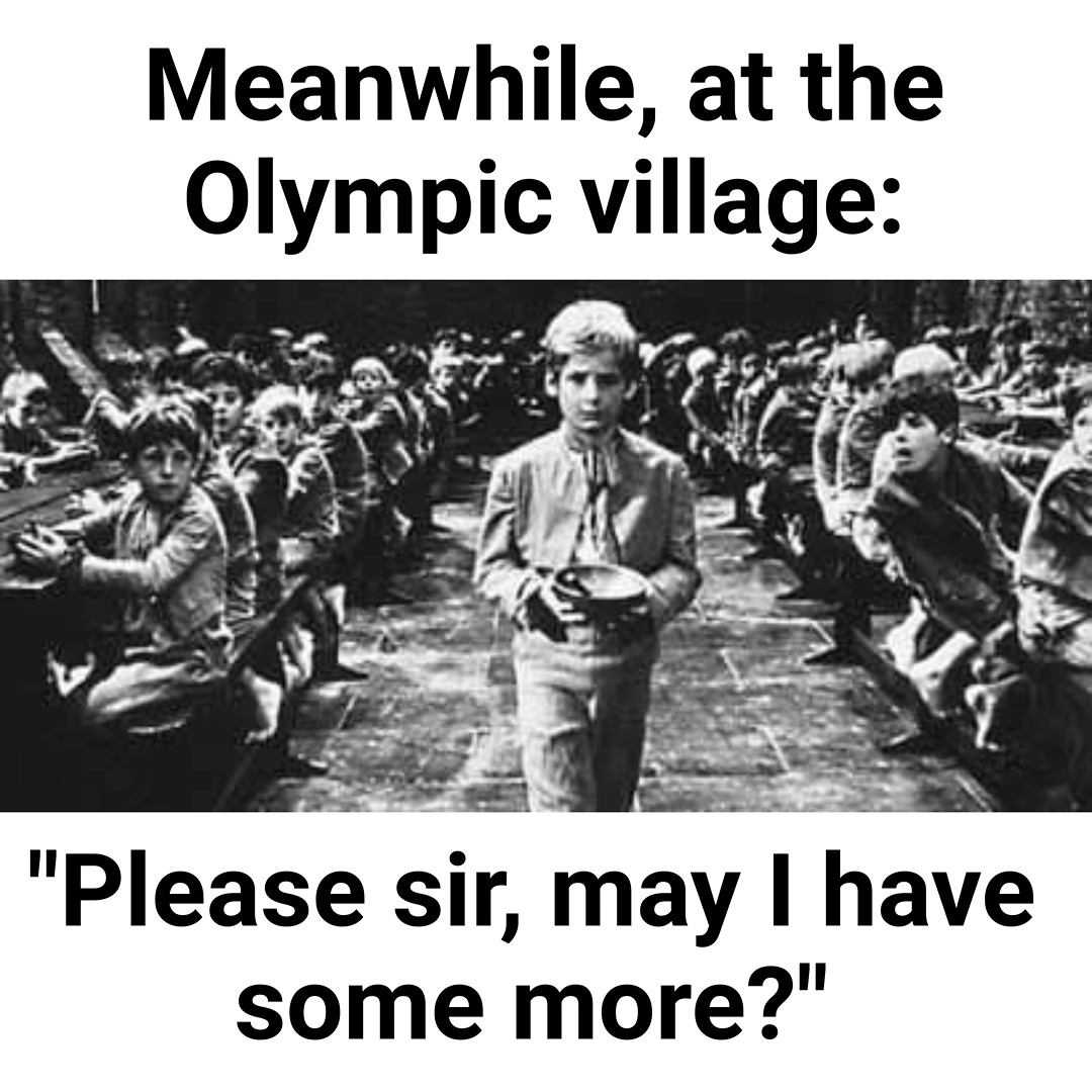 Meanwhile, at the Olympic Village - meme
