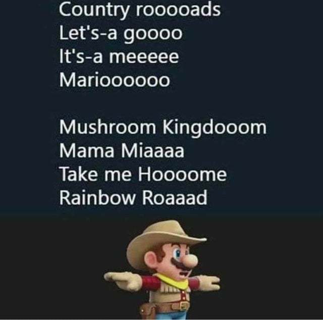 country roads - meme