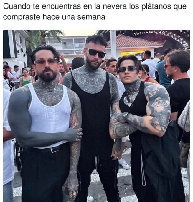 Plátanos tatuados - meme