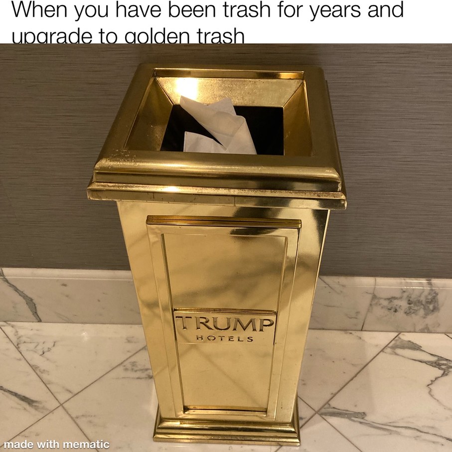 Gold Trash Bag  Know Your Meme