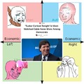 A certified live Tucker Carlson reaction