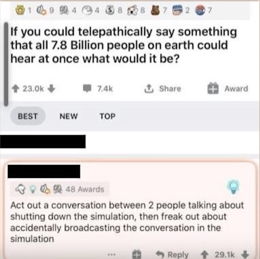 telepathy question
