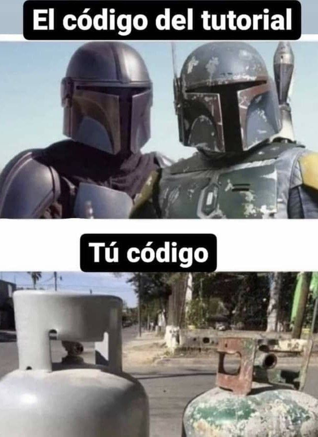 Quién tiene el código del mandaloriano - meme