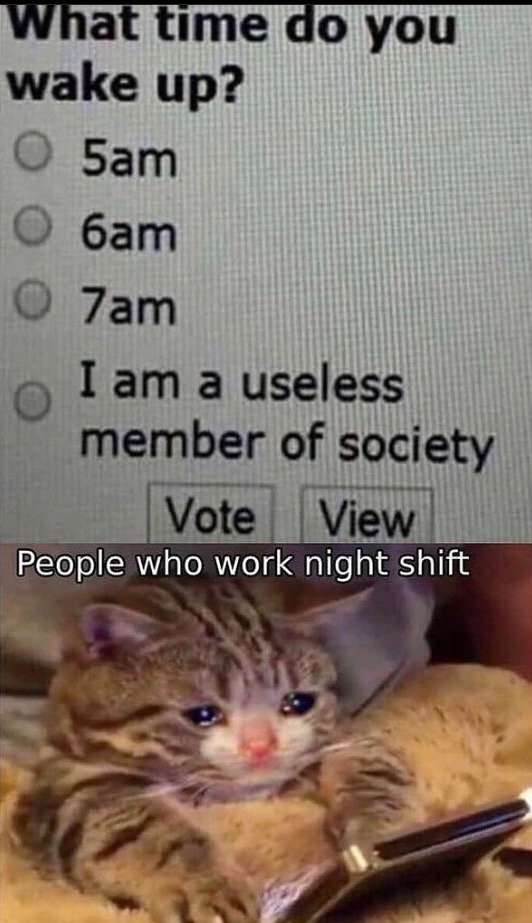 night shift - meme