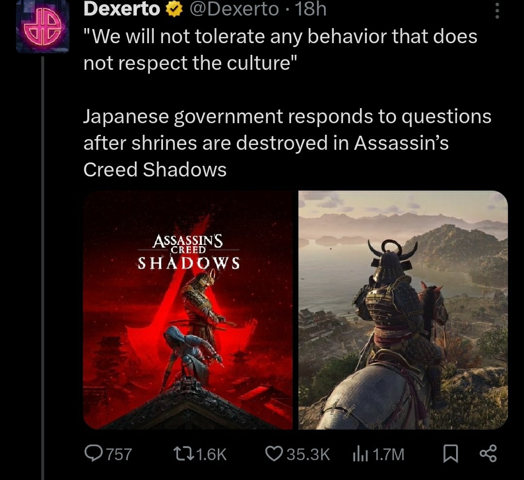 Japanese gov responds to Assassin’s Creed controversy. They’re *not* happy - meme
