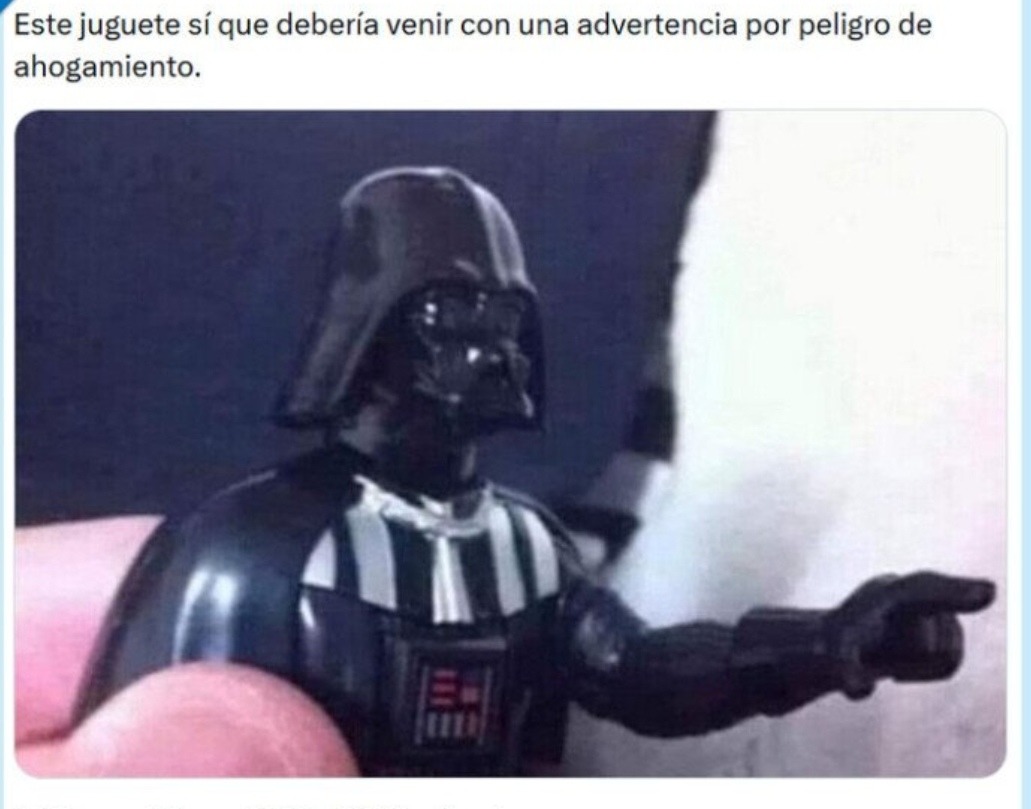 Este juguete viene con modo ahogo activado - meme