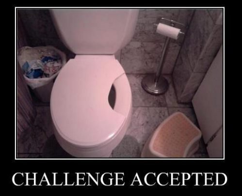Will you take that challenge? - meme